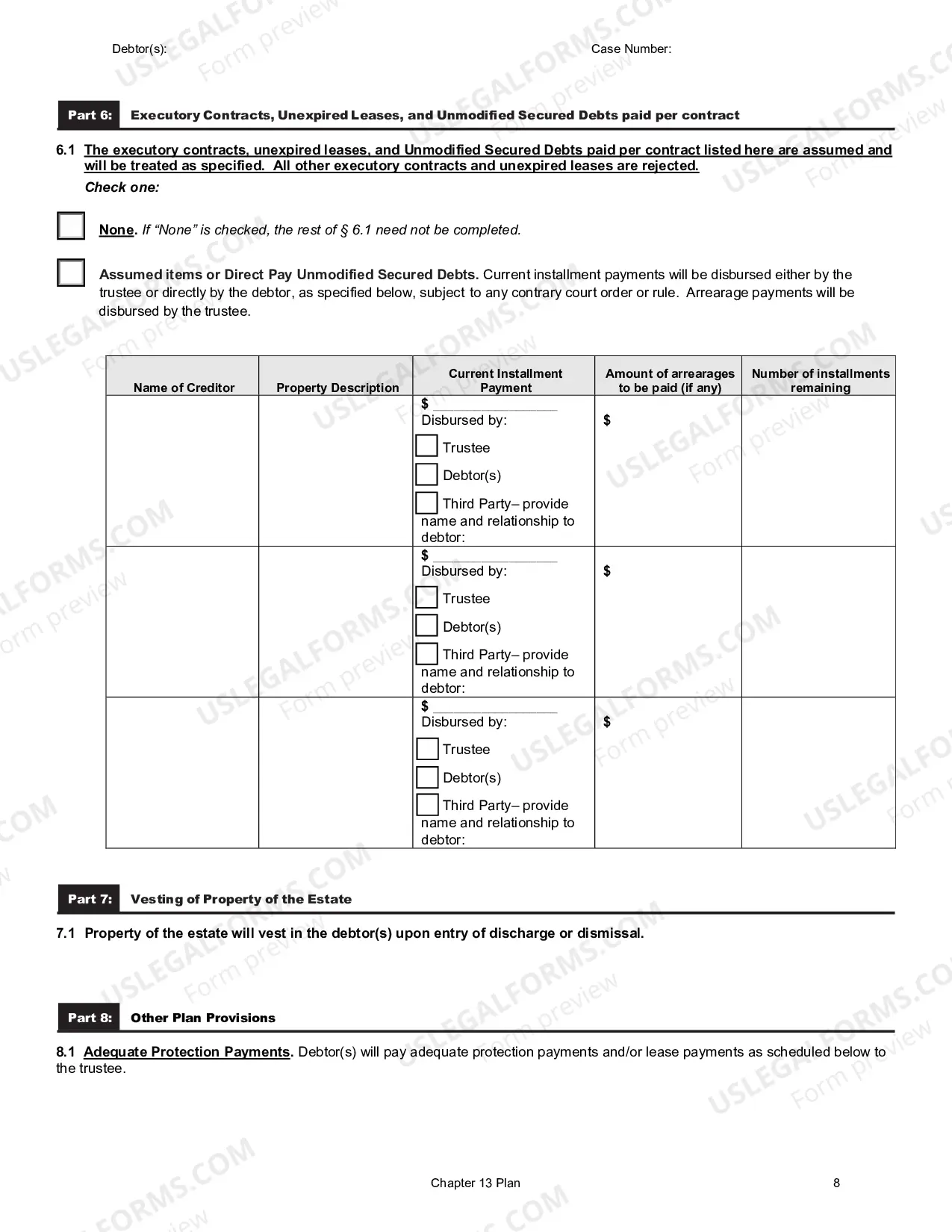 Preview Chapter 13 Plan/Modified Plan (Effective December 1, 2017)