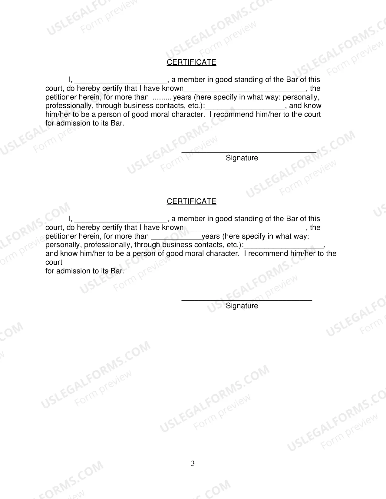 Preview Petition For Admission To Practice