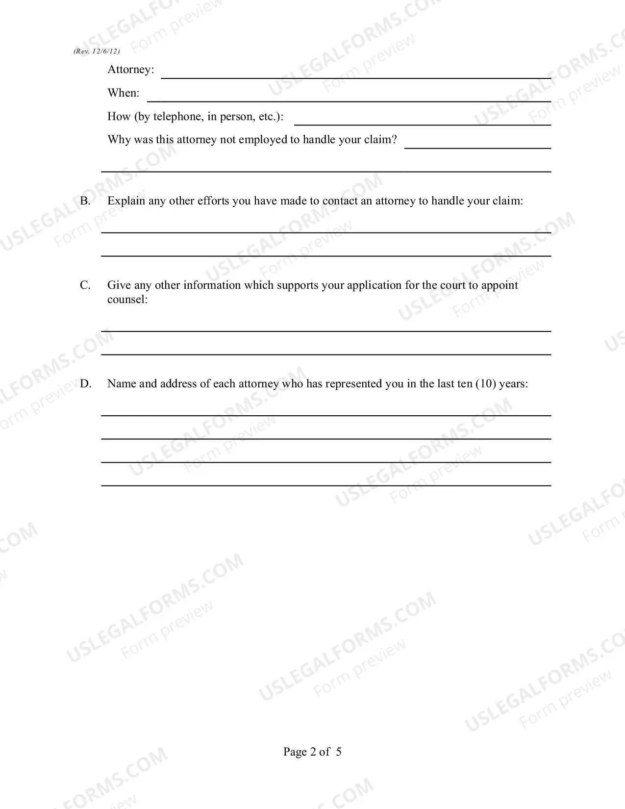 Preview Motion For Appointment of Counsel Under Section 706(f) Of Civil Rights Act Of 1964
