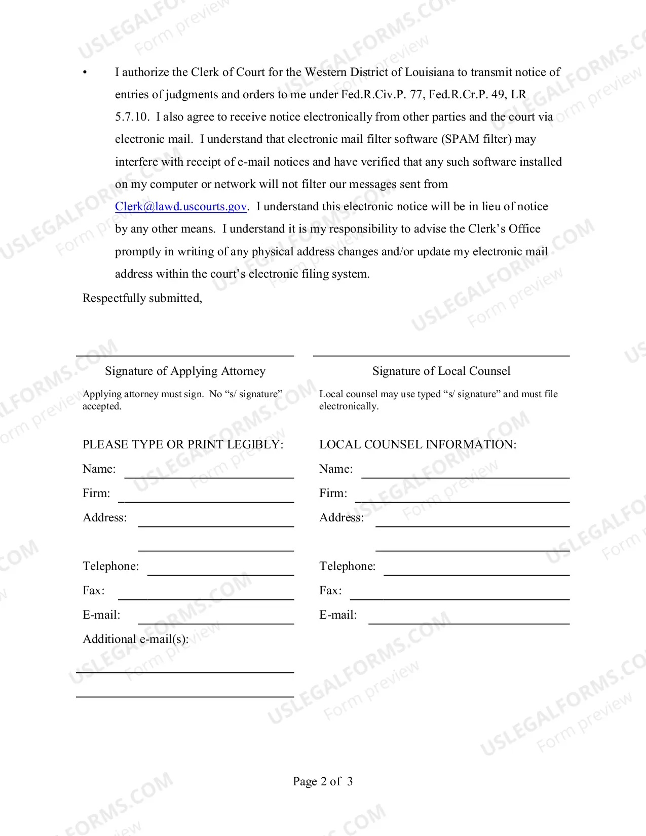 Preview Motion To Appear Pro Hac Vice With Certificate of Service And Order