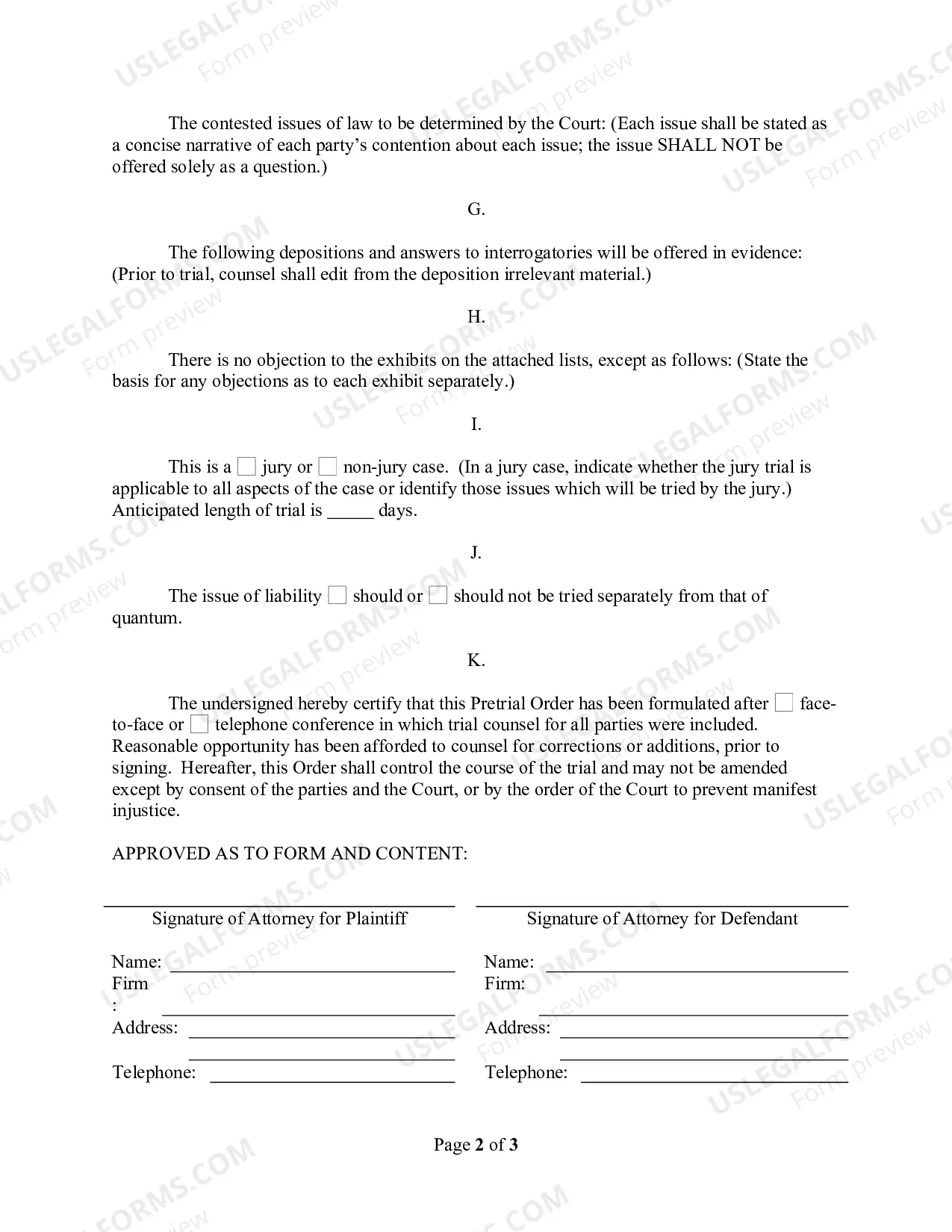 Preview Pretrial Order (Mag. Judge Hayes)