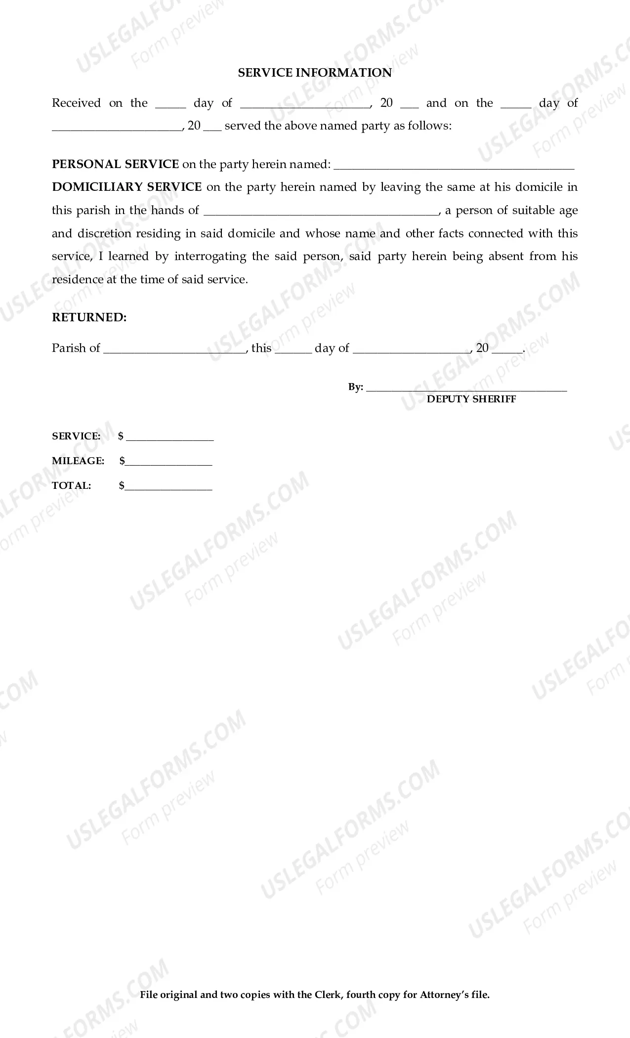 Preview Subpoena for Deposition