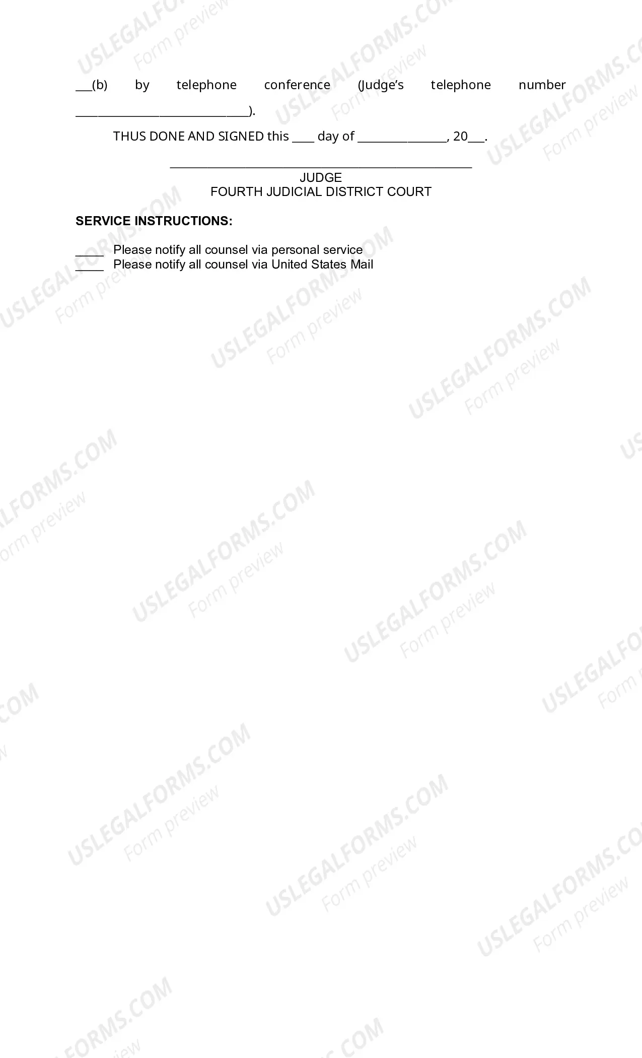 Preview PreTrial Conf Request (Ouachita)