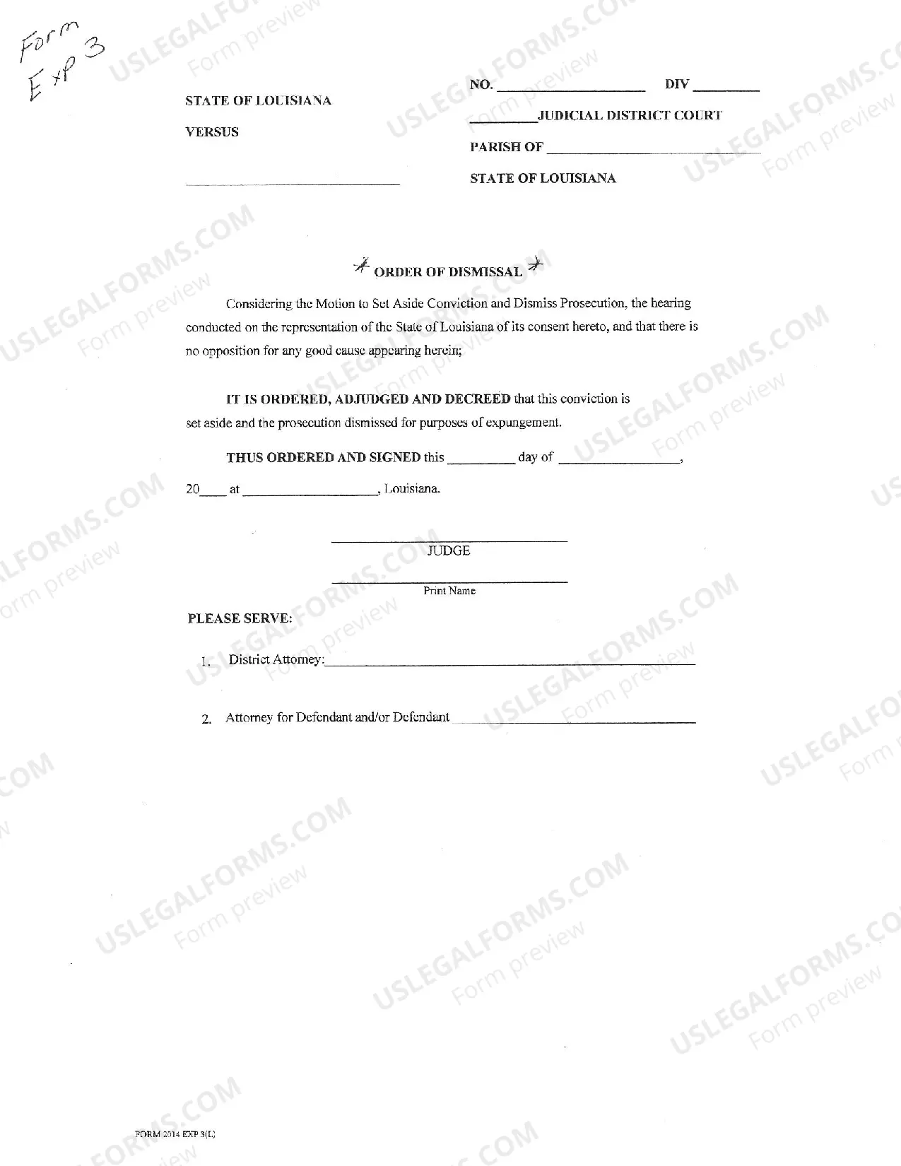 Preview Felony and Misdemeanor case expungement forms