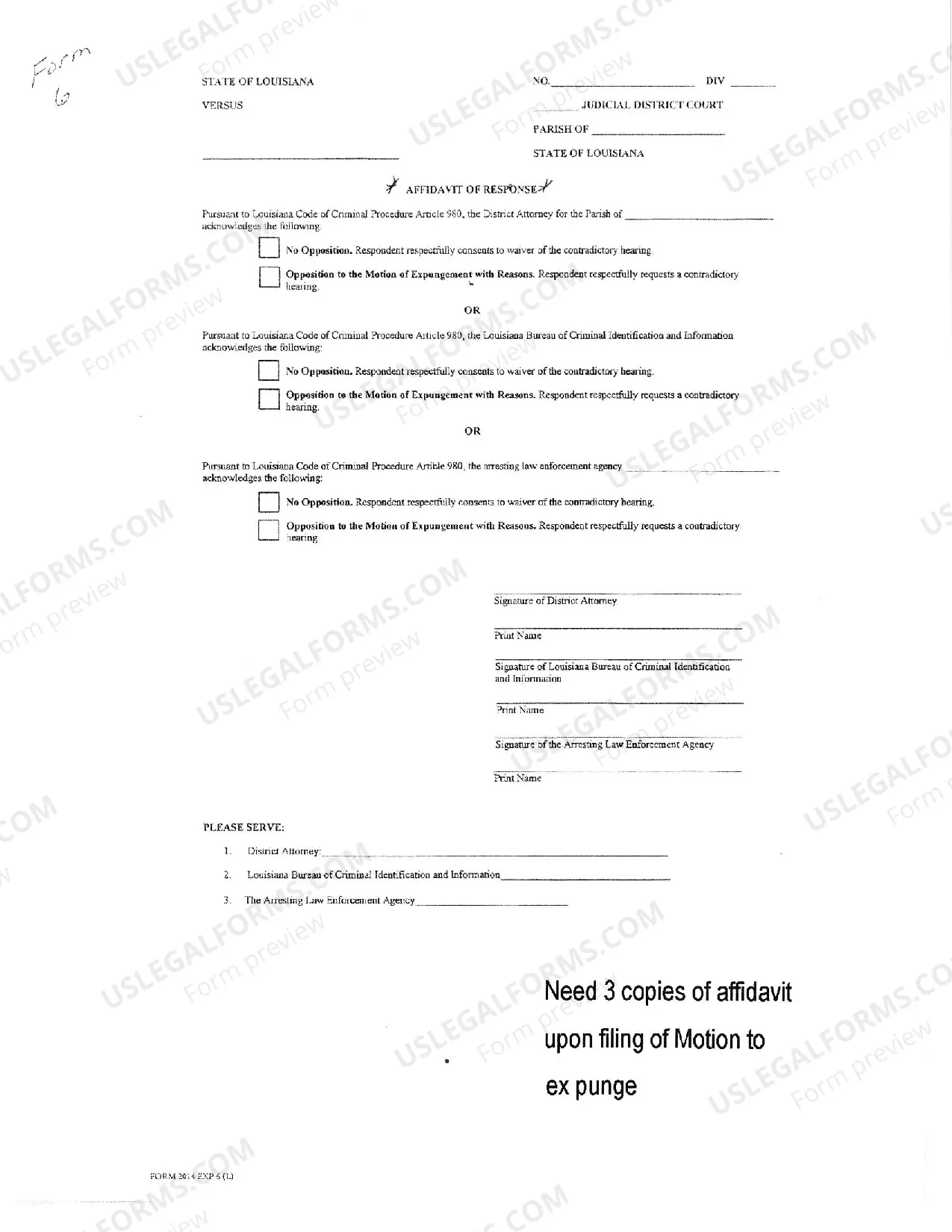 Preview Felony and Misdemeanor case expungement forms