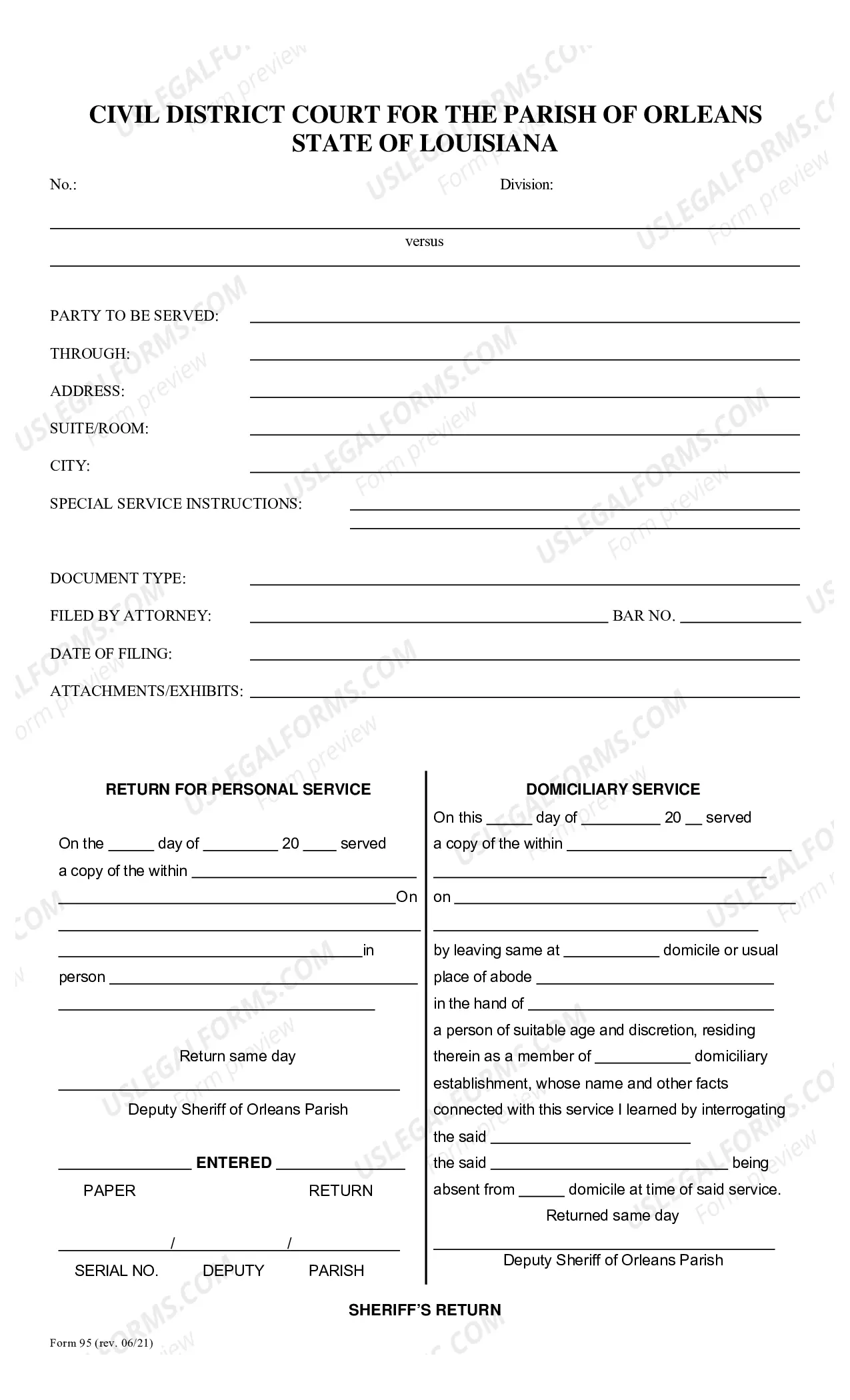 Preview All New Suits Forms (163 KB)