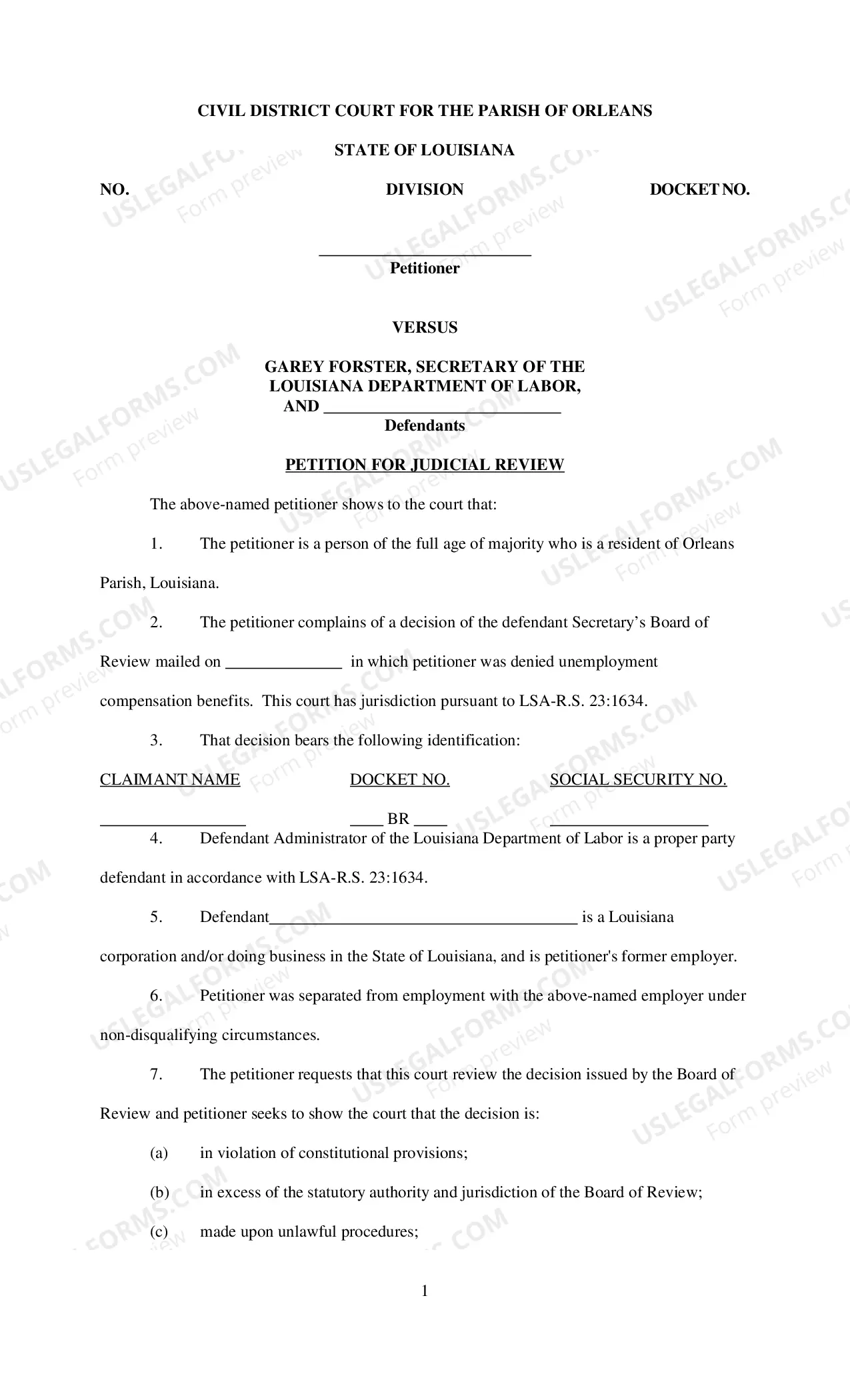 Preview Petition For Judicial Review