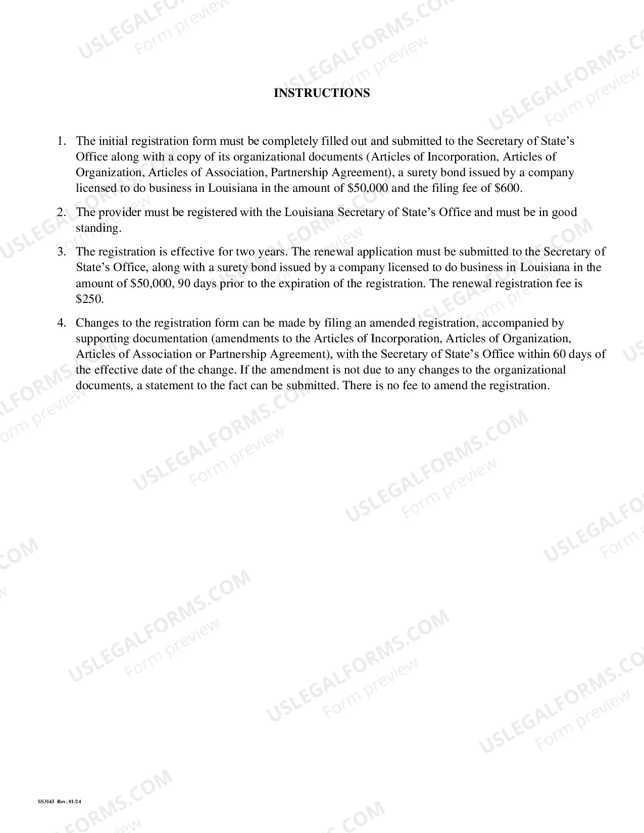 Preview Home Service Contract Provider Application