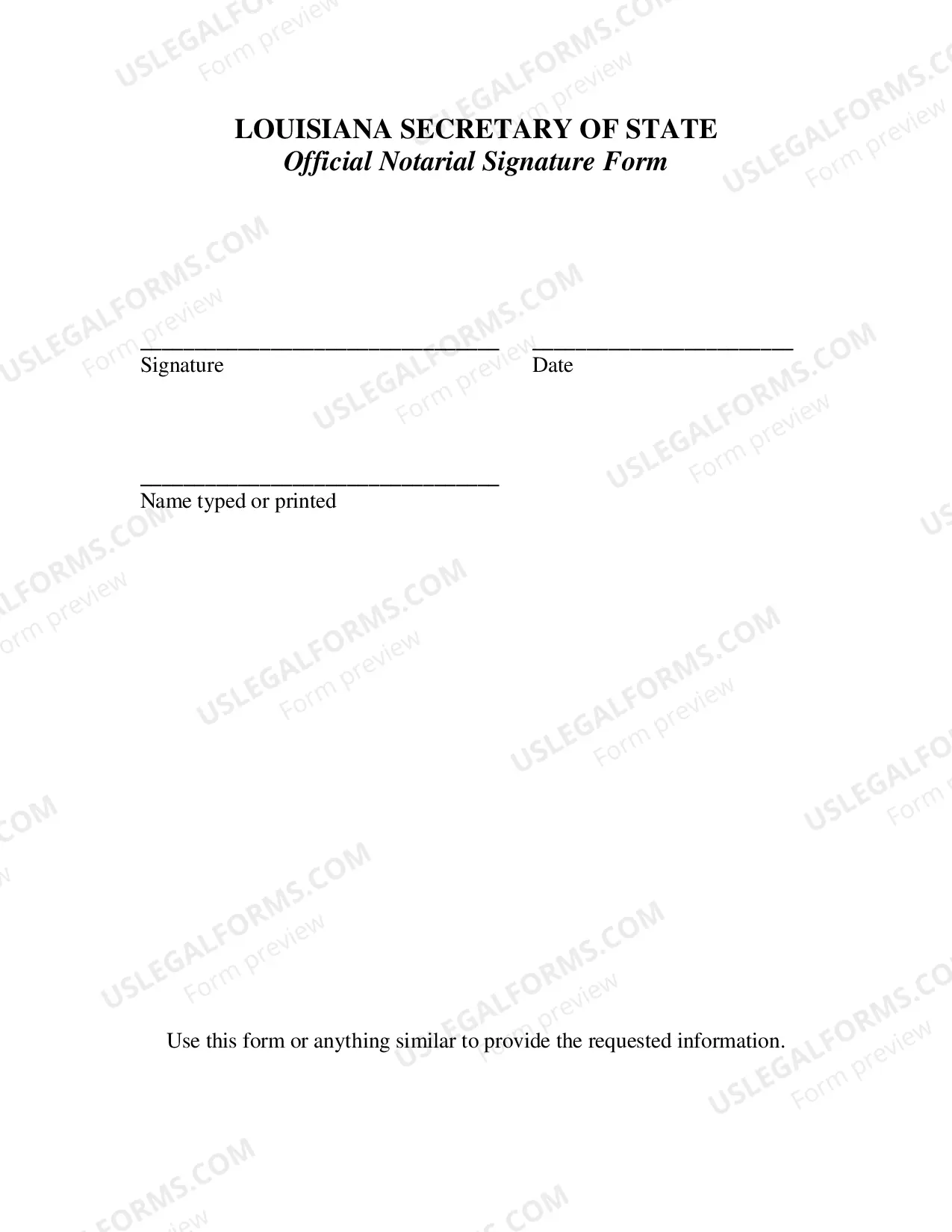 Preview Notary Name Change