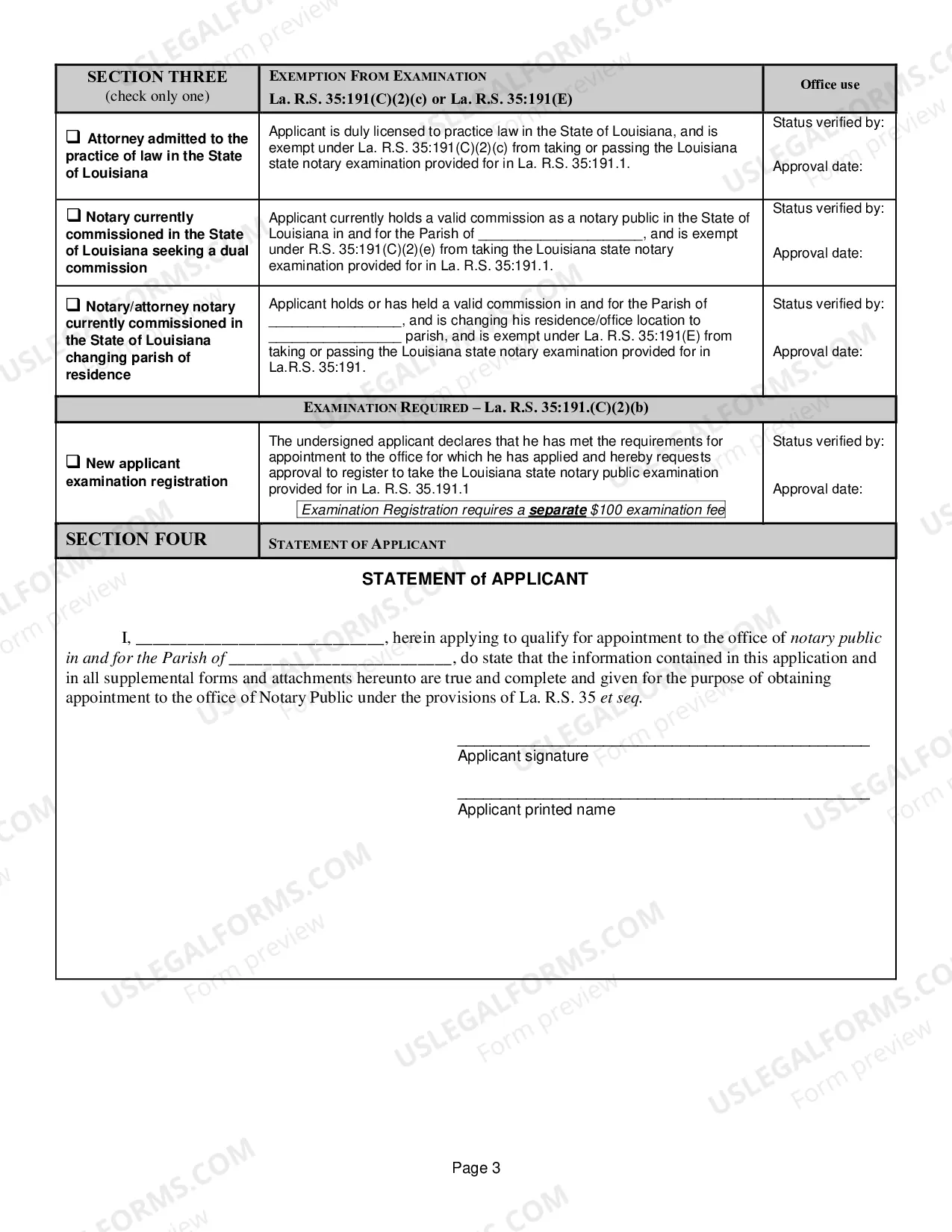 Preview Application to Qualify for Appointment as Notary Public