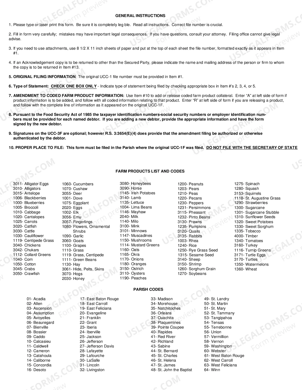 Preview UCC Financing Statement Amendment (Pursuant To Chapter 9 of The Commercial Laws)