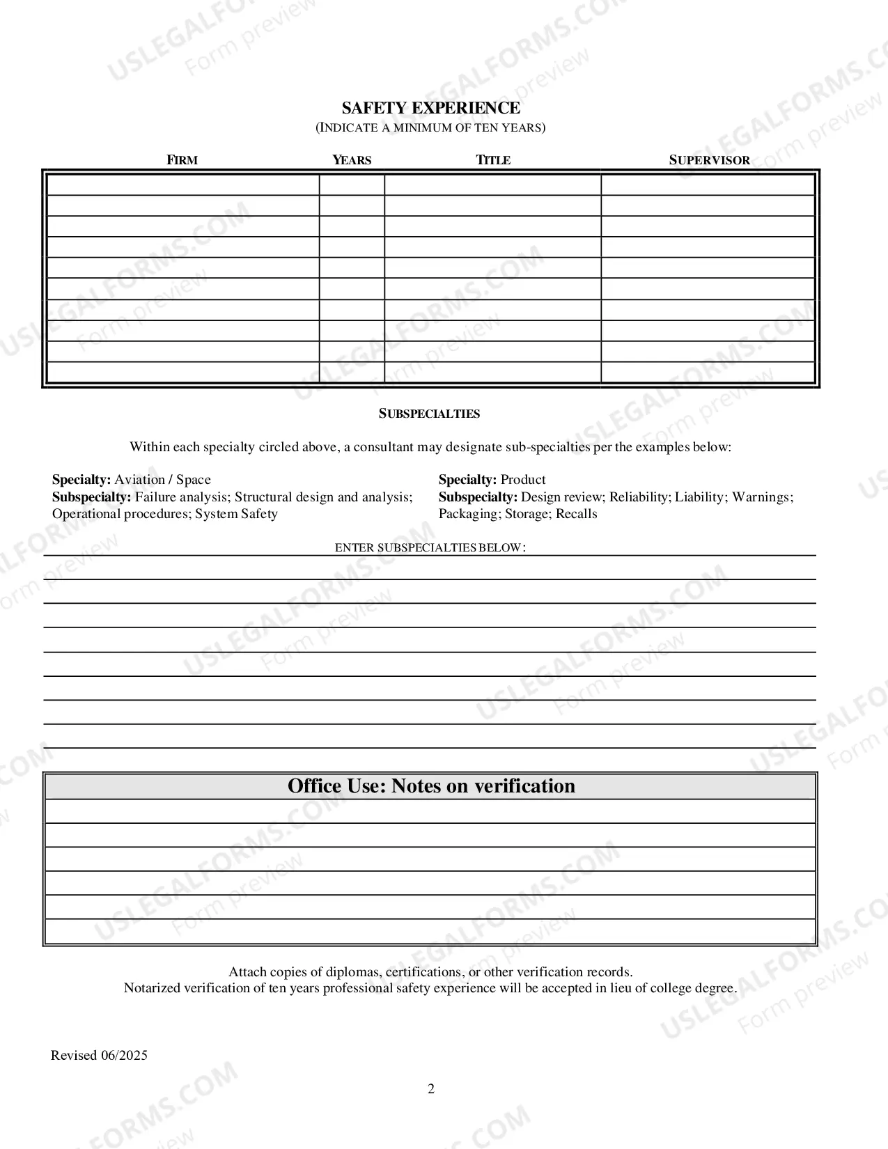 Preview Application For Directory of Safety Services