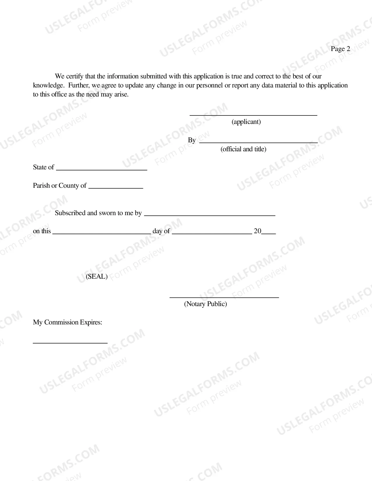 Preview Service Company Application