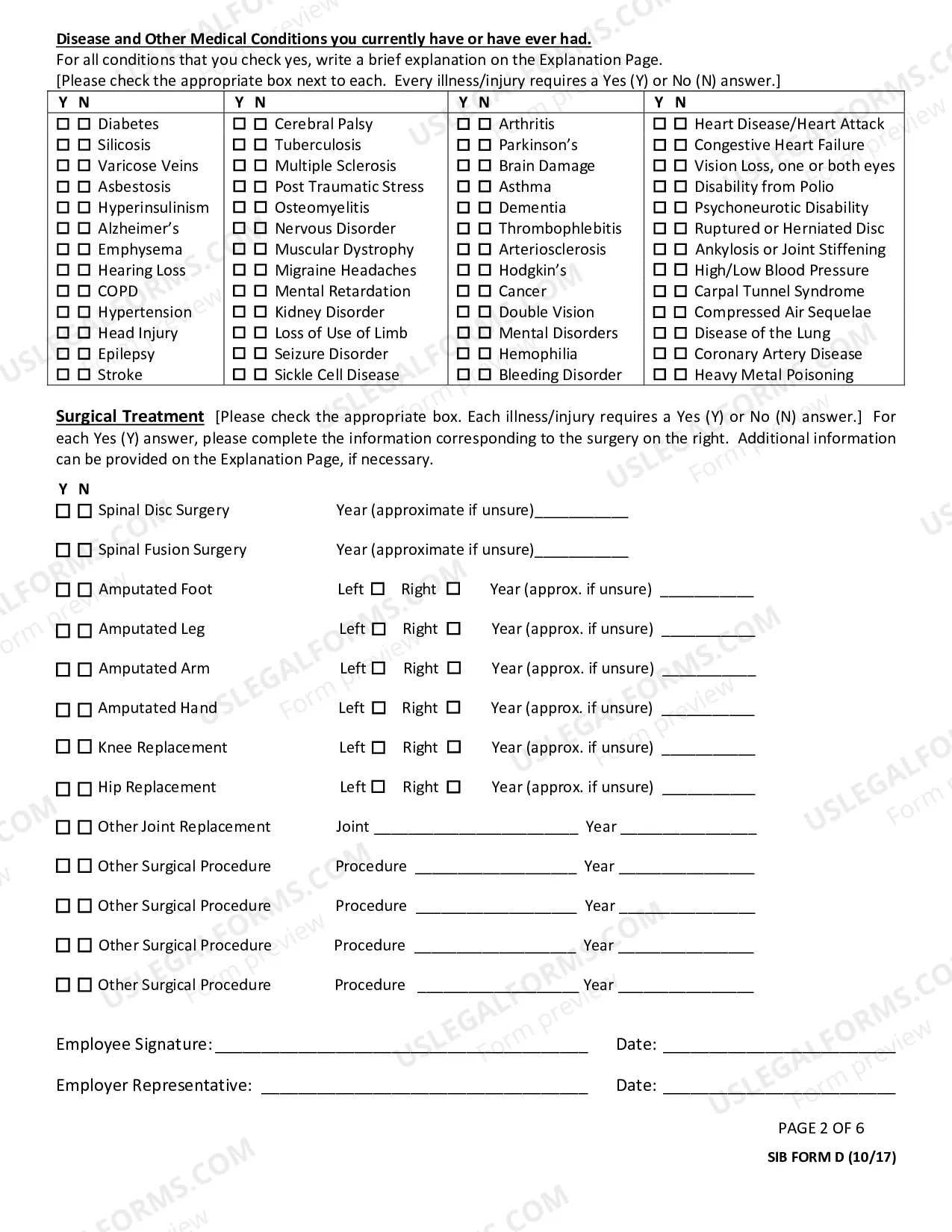 Preview Second Injury Board Knowledge Questionaire