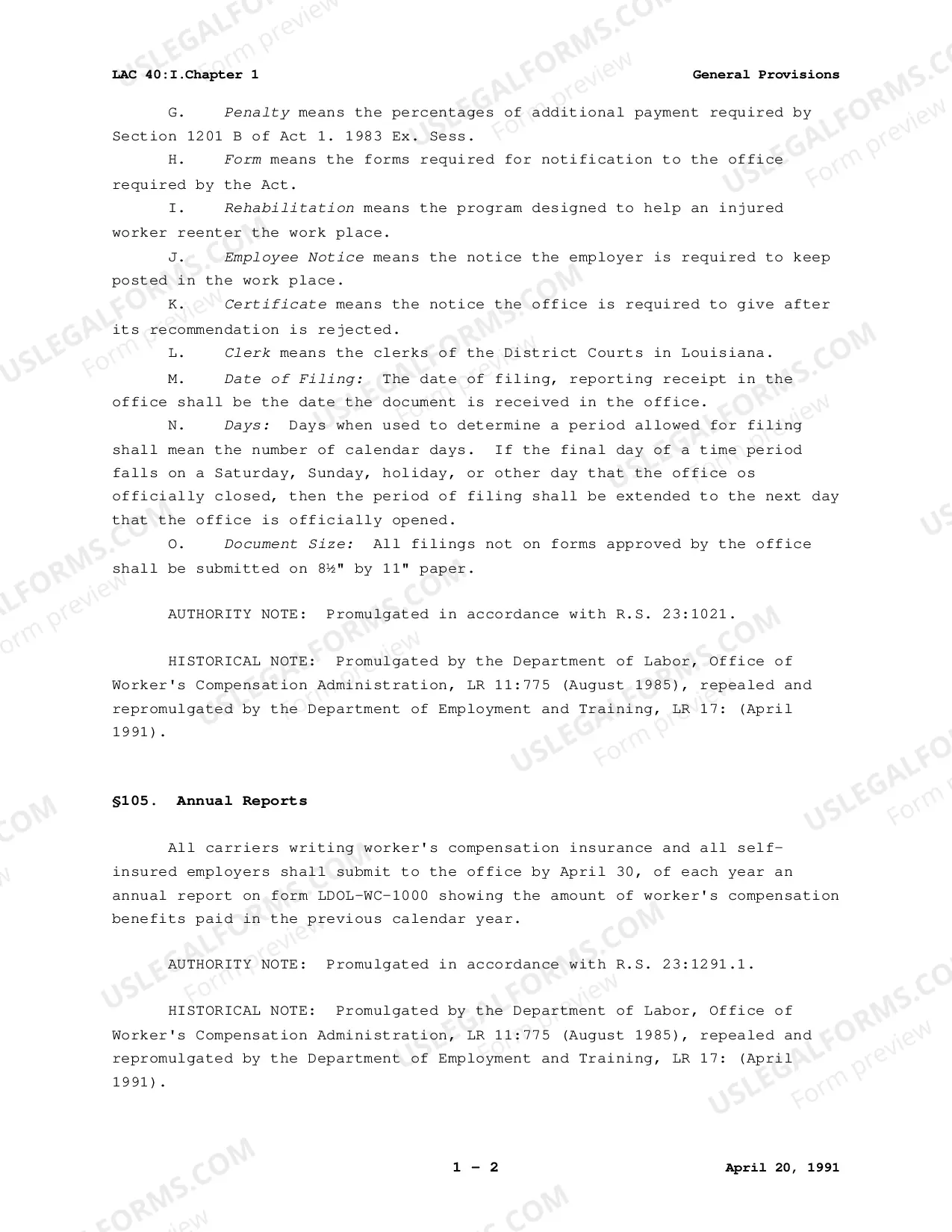Preview General Provisions