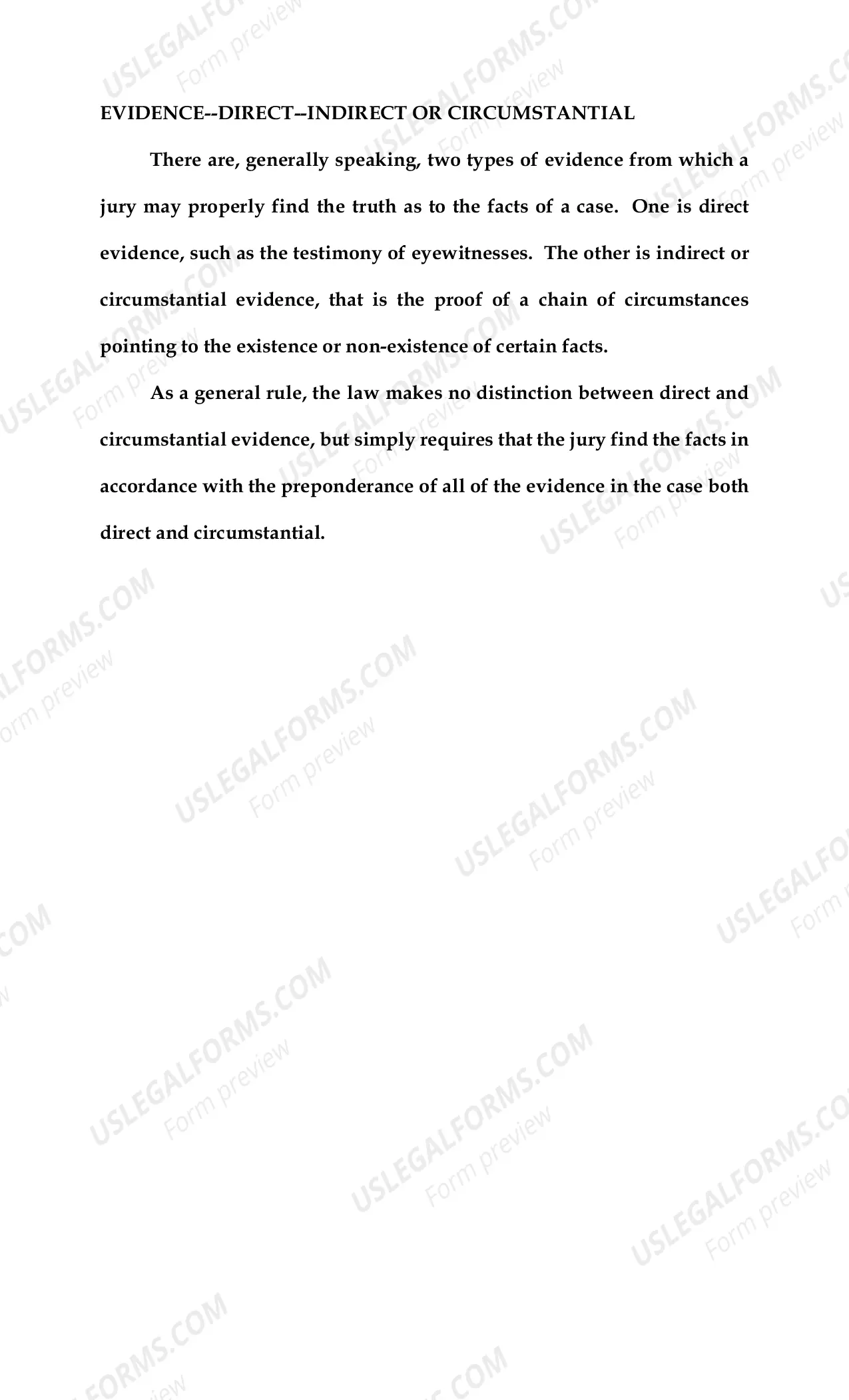 Preview Instructions for Jurors (Division "O" civilcases ONLY)