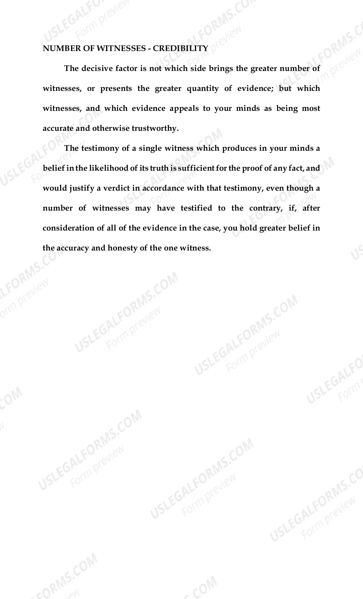 Preview Instructions for Jurors (Division "O" civilcases ONLY)