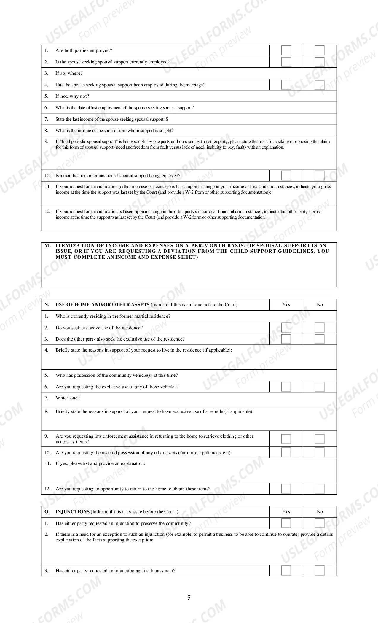 Preview Hearing Officer Conference Affidavit form