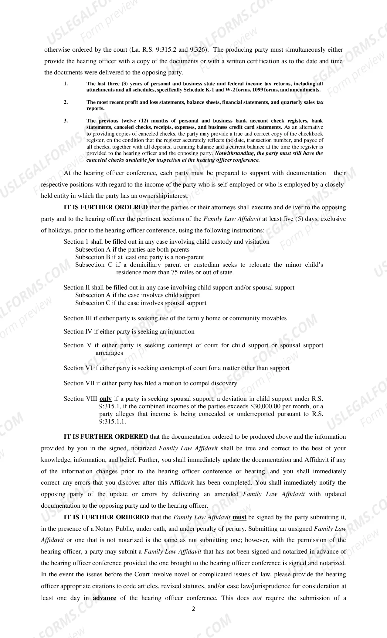 Preview Title IV. Appendix 23.0D. Hearing Officer Conference and Information Order