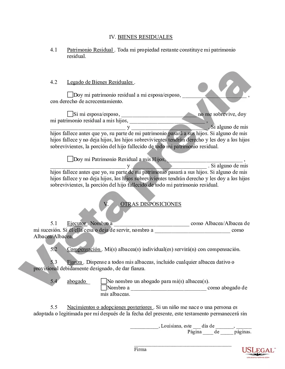 Preview Forma de testamento - Testamentos - Última voluntad legal y testamento