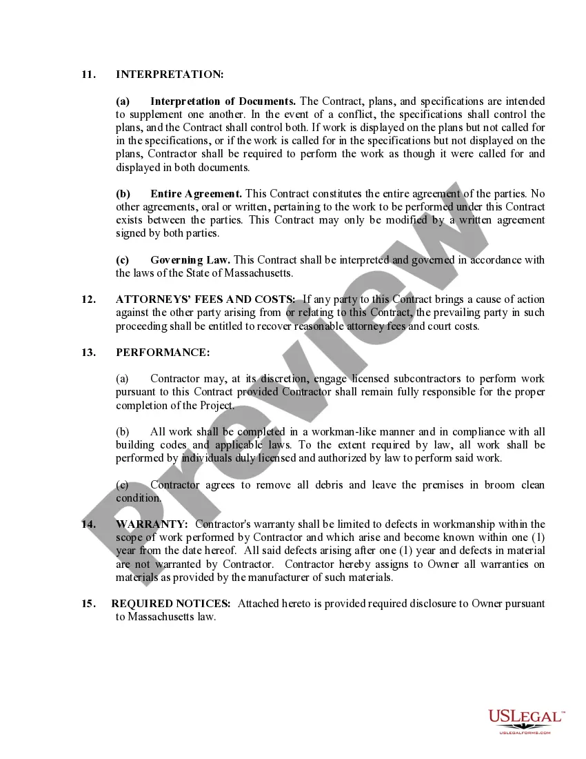 Preview Trim Carpenter Contract for Contractor