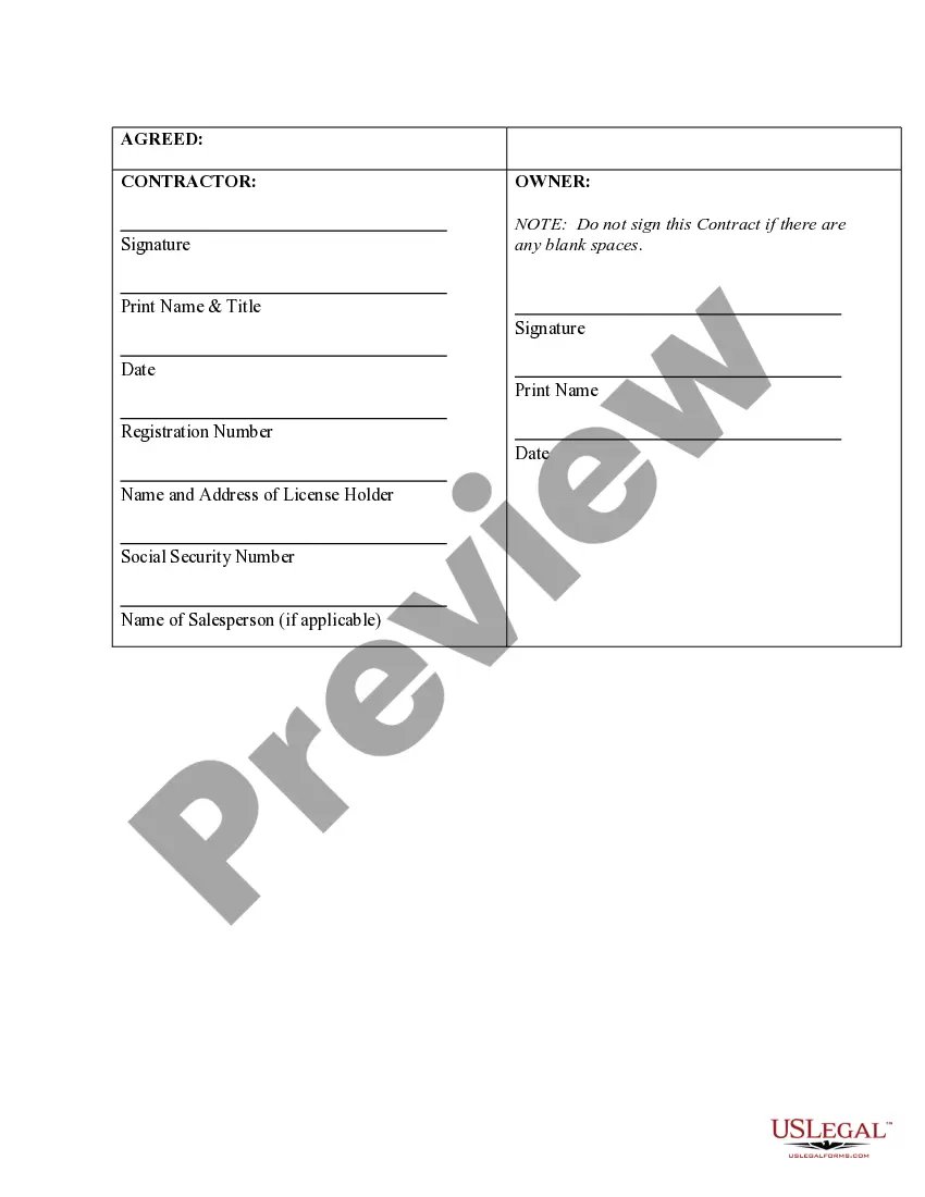 Preview Fencing Contract for Contractor