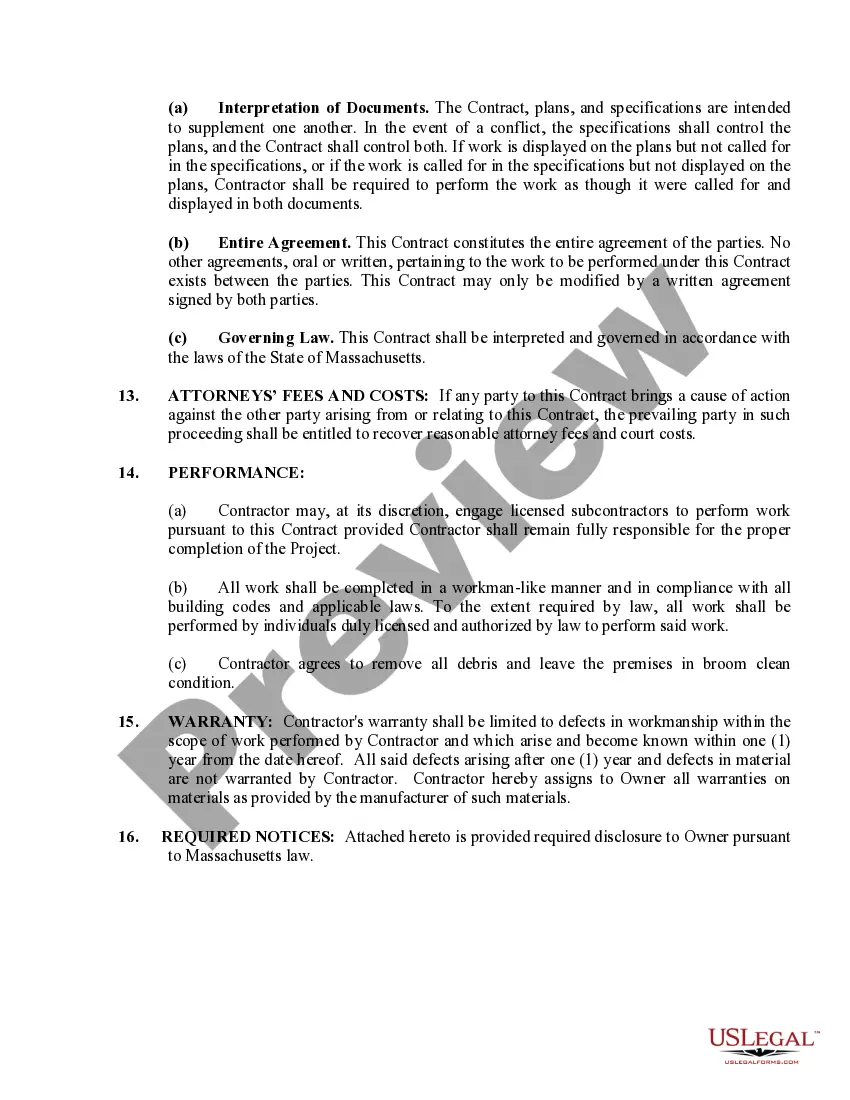 Preview Security Contract for Contractor