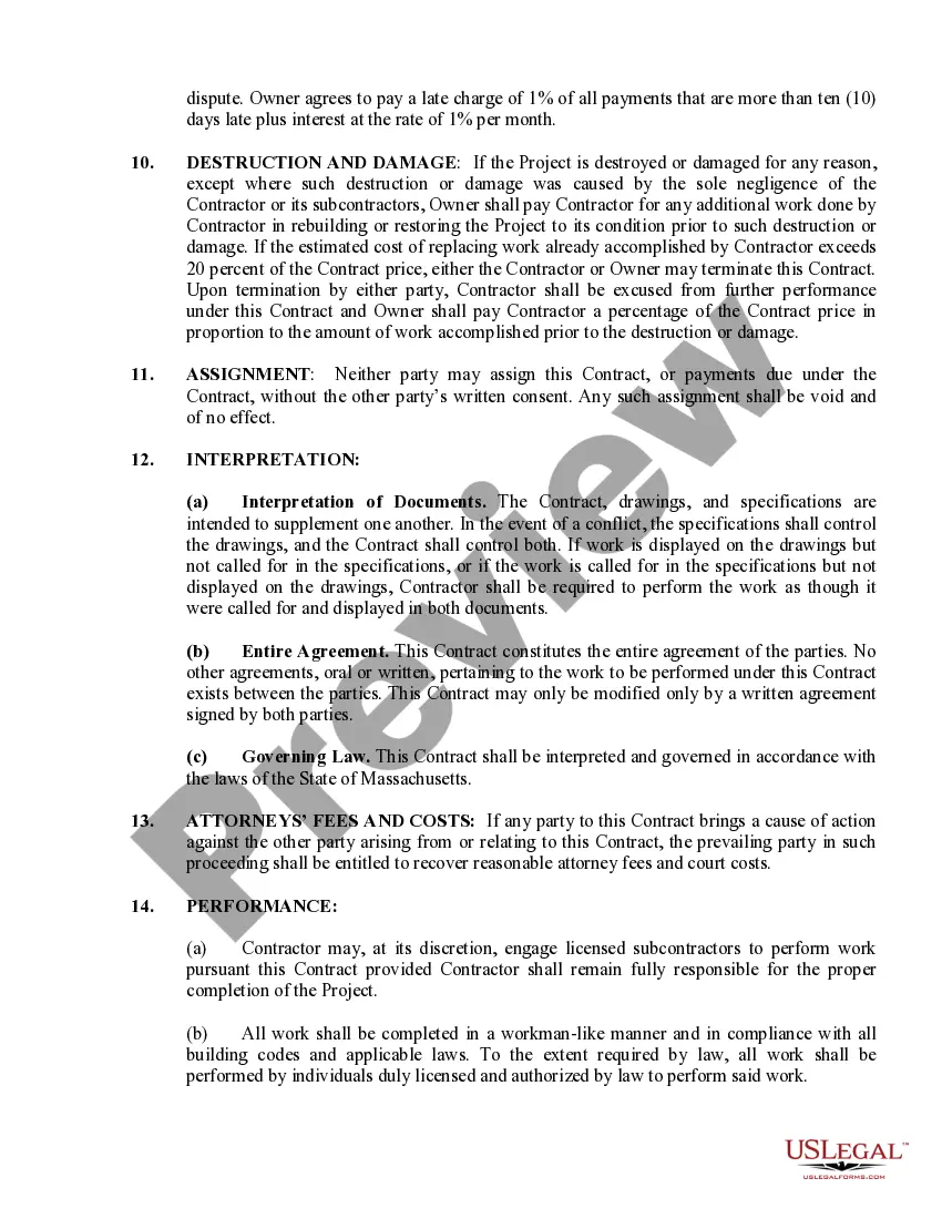 Preview Insulation Contract for Contractor