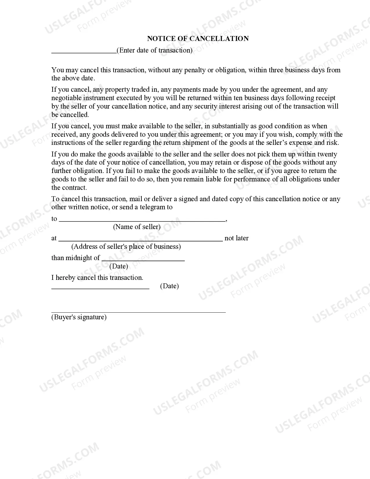 Preview Refrigeration Contract for Contractor