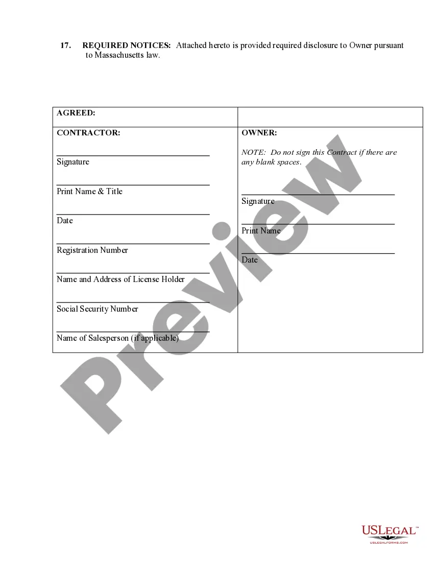Preview Drainage Contract for Contractor