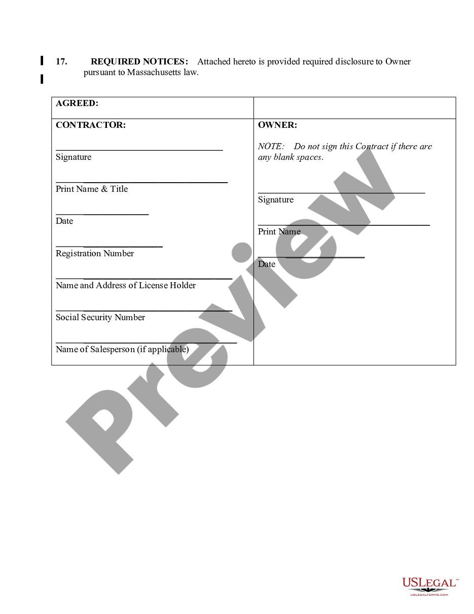page 5 Plumbing Contract for Contractor preview