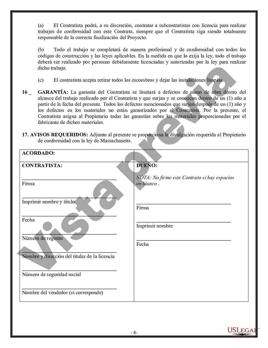 Preview Contrato de albañil para contratista