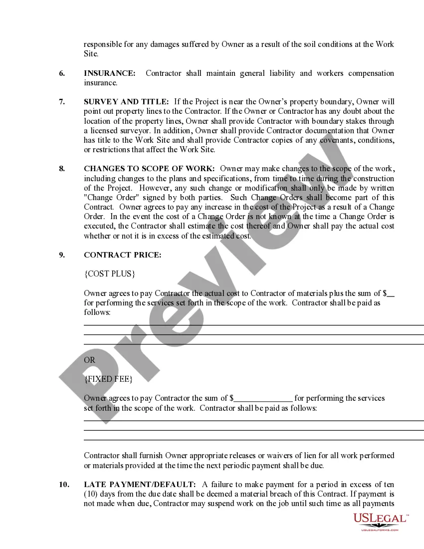 Preview Brick Mason Contract for Contractor