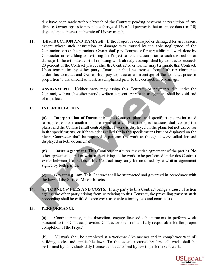 Preview Brick Mason Contract for Contractor