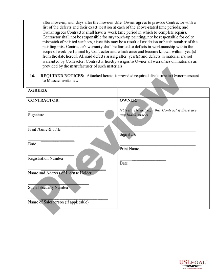 Preview Sheetrock Drywall Contract for Contractor