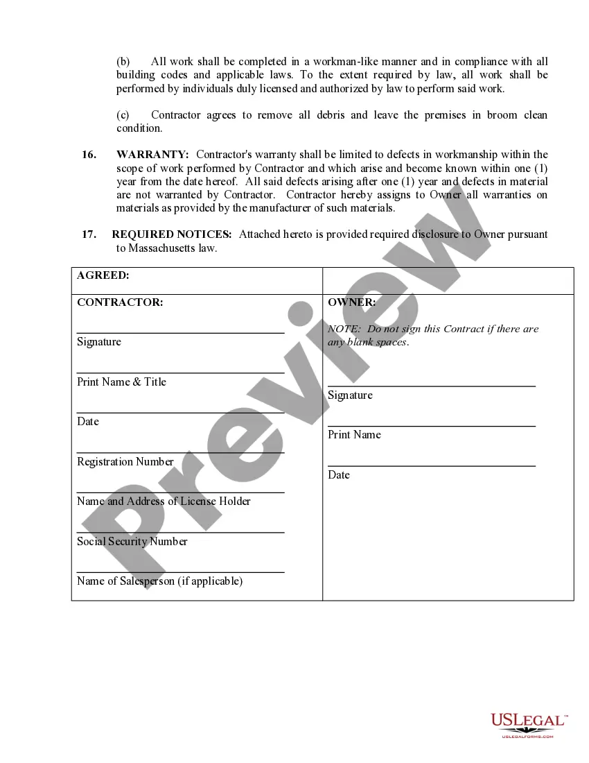 Preview Flooring Contract for Contractor