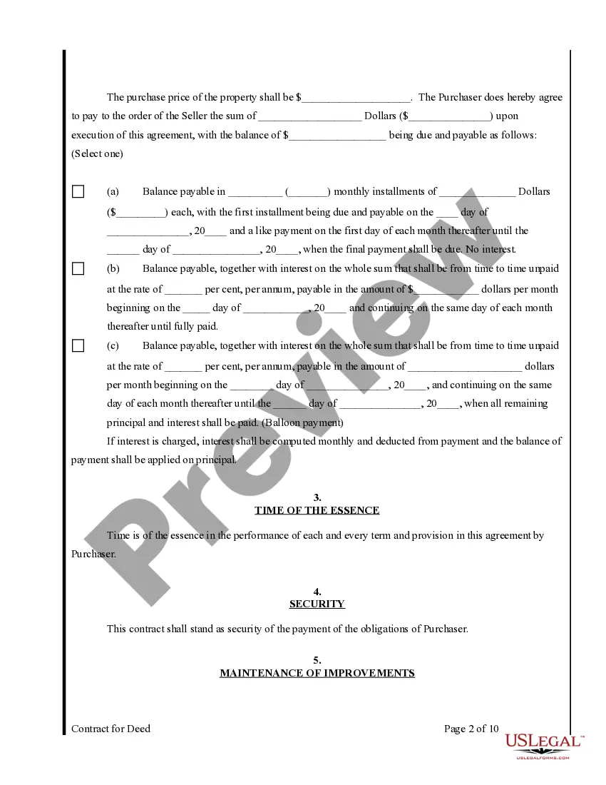 Get Agreement or Contract for Deed for Sale and Purchase of Real Estate a/k/a Land or Executory Contract Preview Agreement or Contract for Deed for Sale and Purchase of Real Estate a/k/a Land or Executory Contract