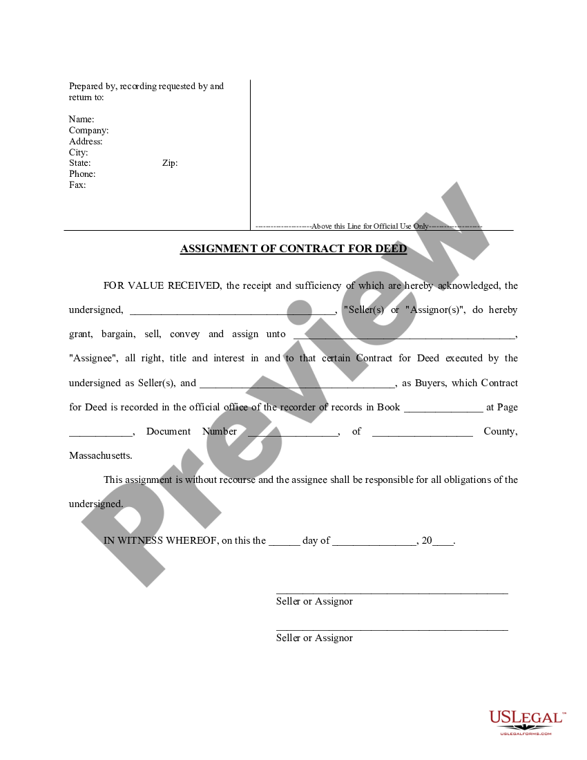 trec assignment of contract form