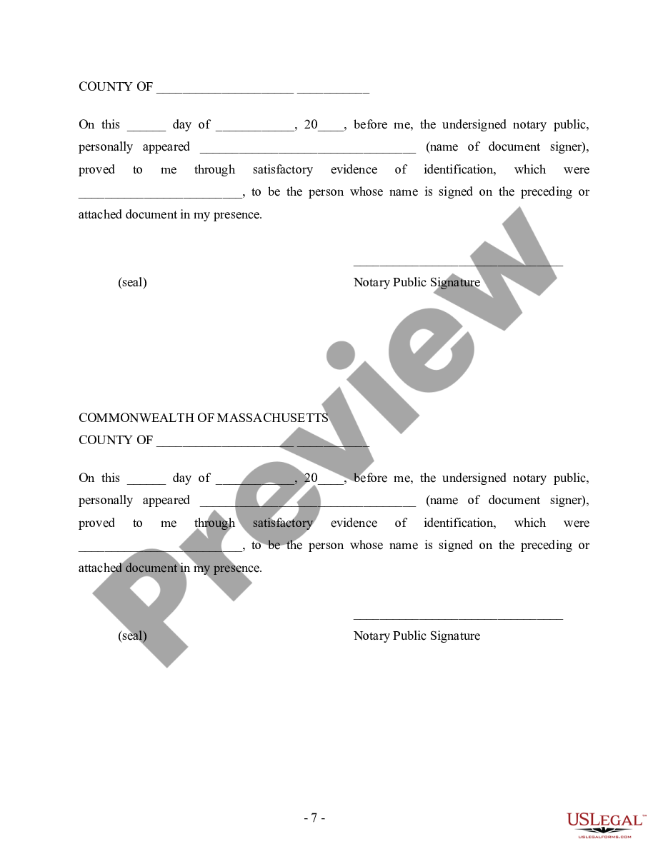 page 6 Massachusetts Prenuptial Premarital Agreement with Financial Statements preview