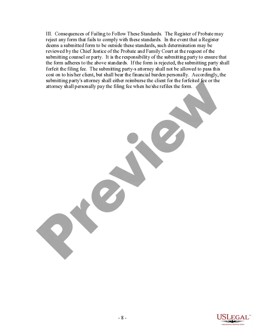 Preview Massachusetts No-Fault Agreed Uncontested Divorce Package for Dissolution of Marriage for Persons with No Children with or without Property and Debts