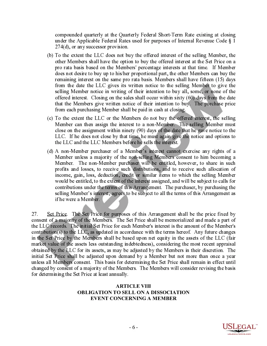 Get Single Member Limited Liability Company LLC Operating Agreement Preview Single Member Limited Liability Company LLC Operating Agreement