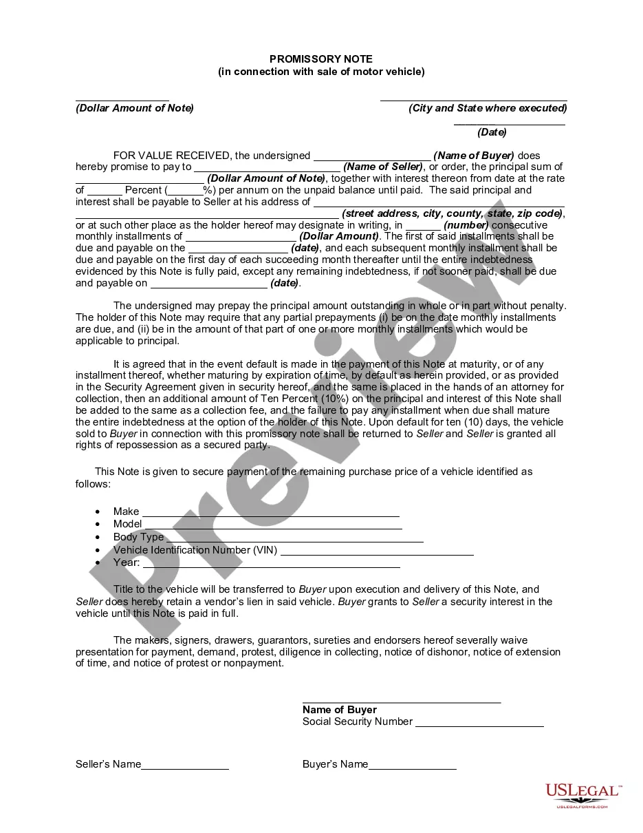 Free Promissory Note (Loan) Release Form - PDF