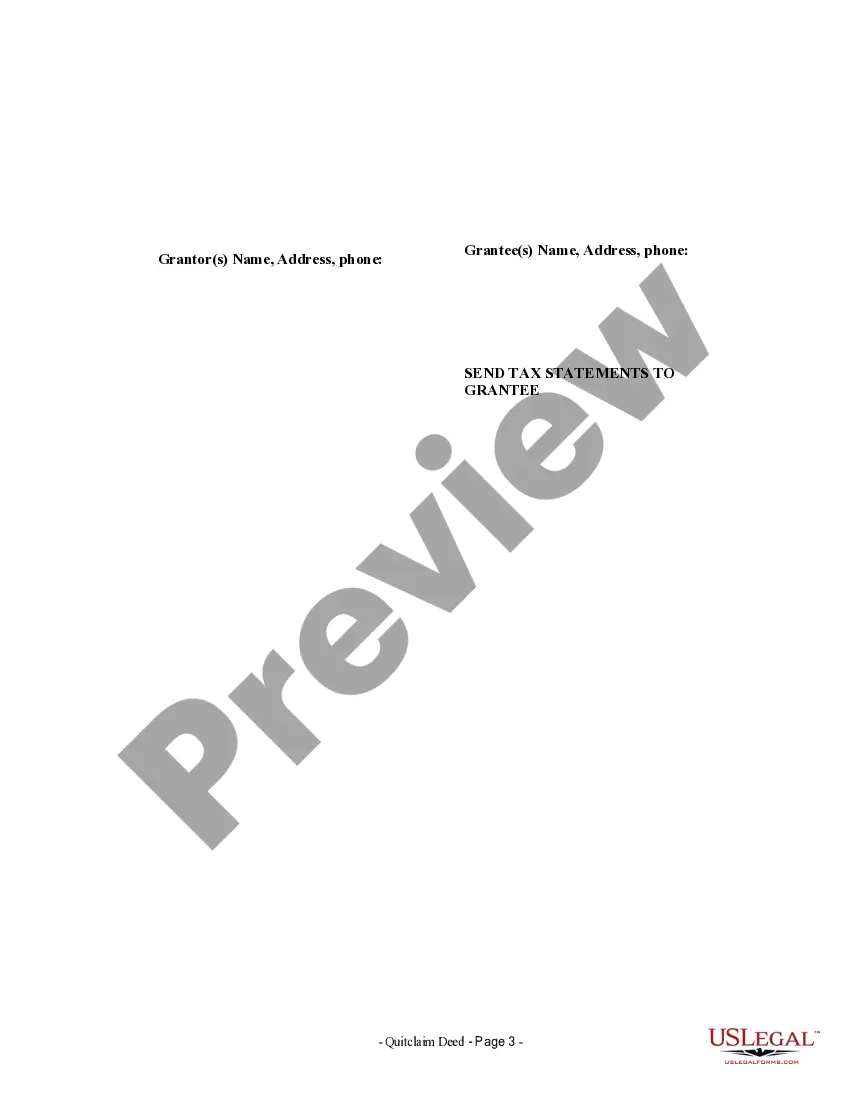 Preview Quitclaim Deed by Two Individuals to LLC