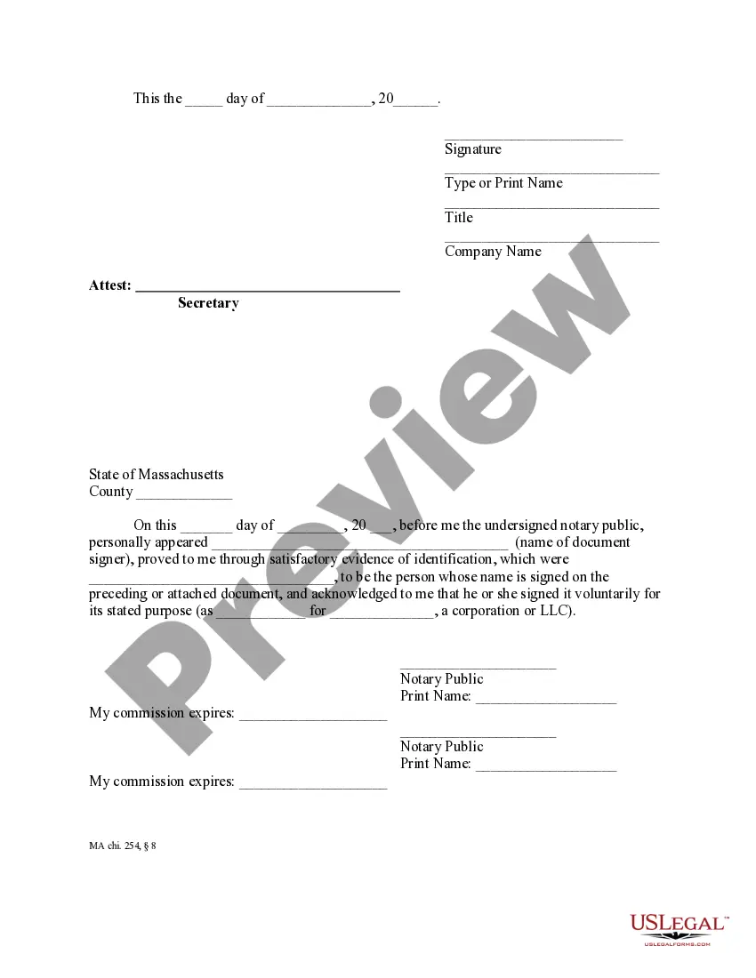 Preview Statement of Lien by Corporation or LLC