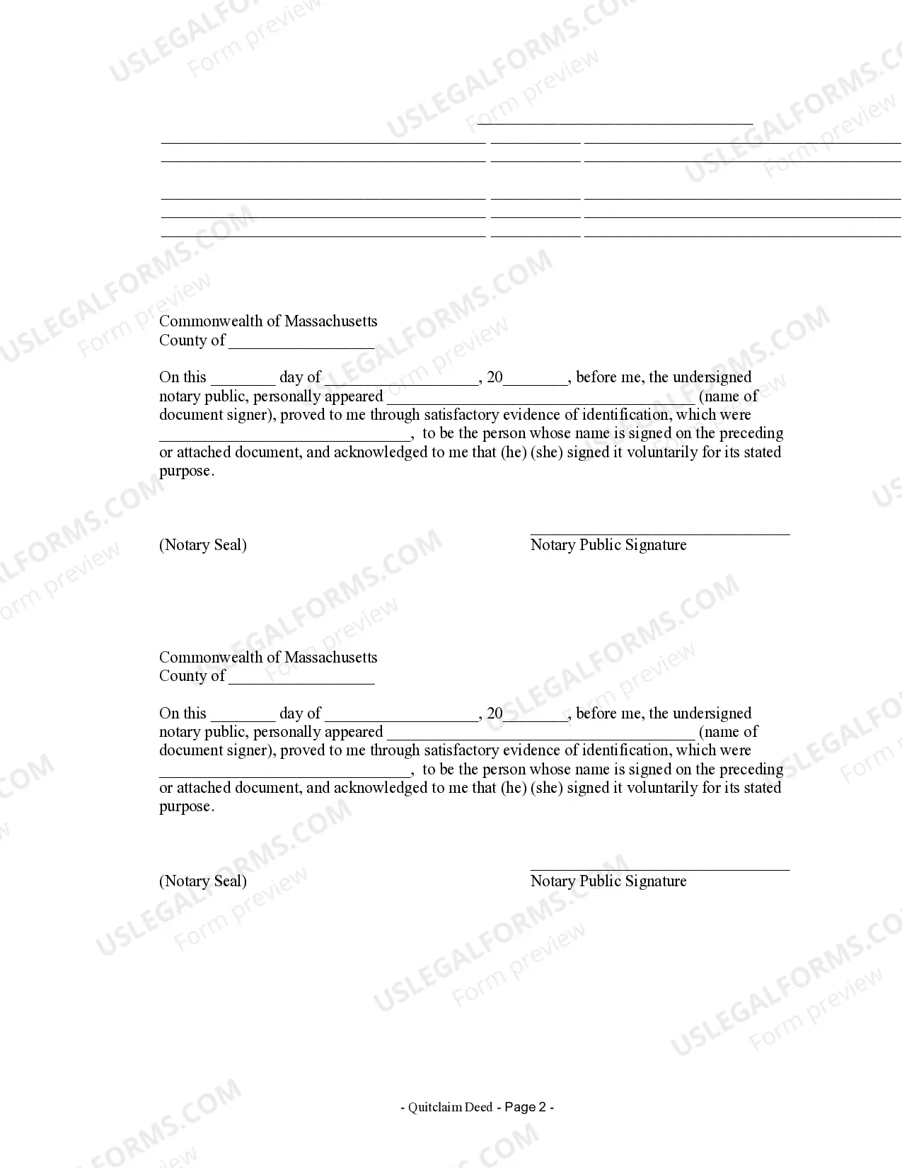 Preview Quitclaim Deed from Husband and Wife to Corporation
