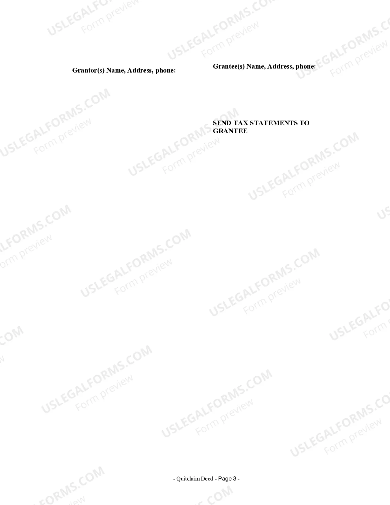 Preview Quitclaim Deed from Husband and Wife to Corporation