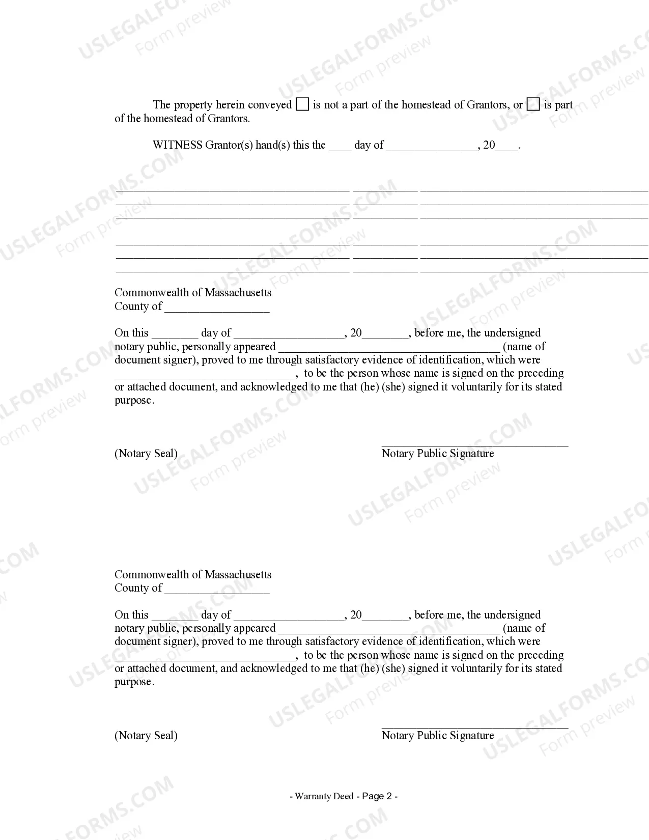 Preview Warranty Deed from Husband and Wife to Corporation
