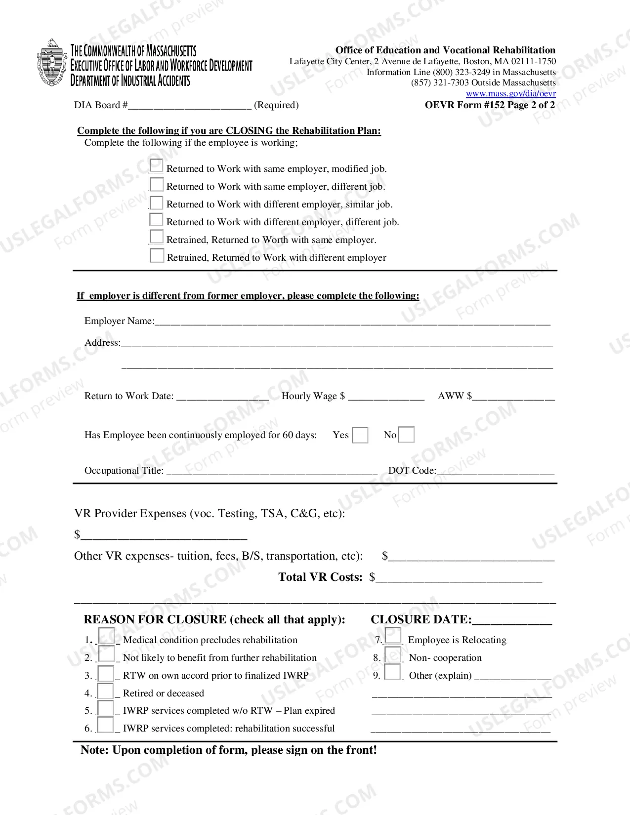 Preview Vocational Rehab Plan for Workers' Compensation