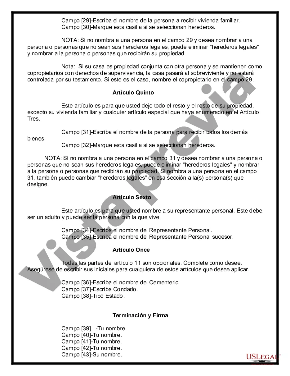 Preview Testamentos mutuos que contienen última voluntad y testamentos para personas solteras que viven juntas sin hijos