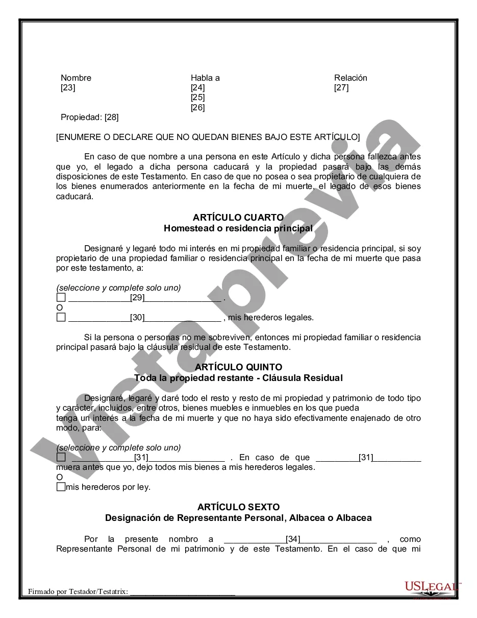 Preview Testamentos mutuos que contienen última voluntad y testamentos para personas solteras que viven juntas sin hijos